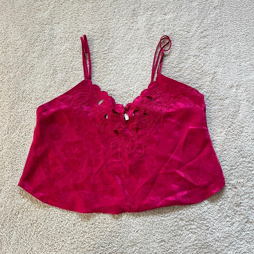 Victoria's Secret Vintage 1990s Gold Label Hot Pink Cami Top